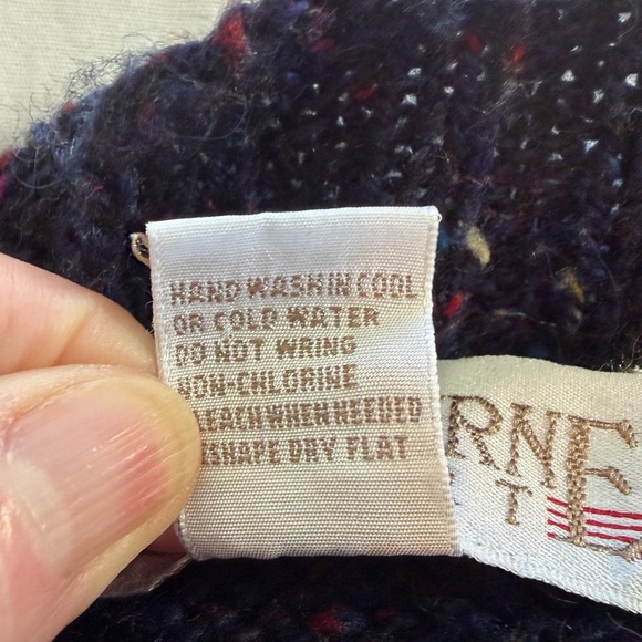 Vintage Melbourne Sport Sweater blue Aztec pattern size S wool blend - Picture 5 of 7